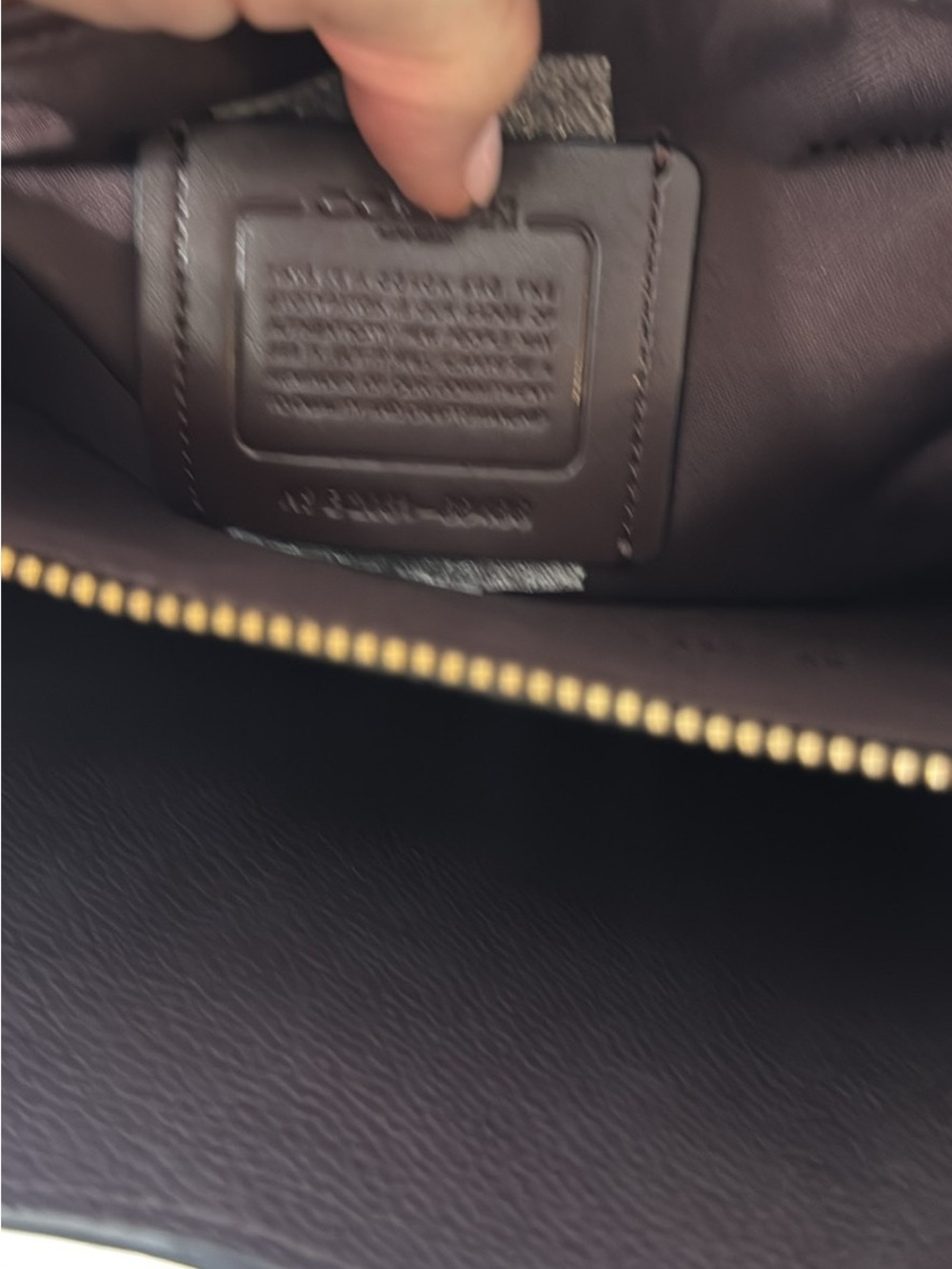 Coach Black Pebbled Leather Top-Handle Tote with Gold Turn-Lock - Picture 8 of 8